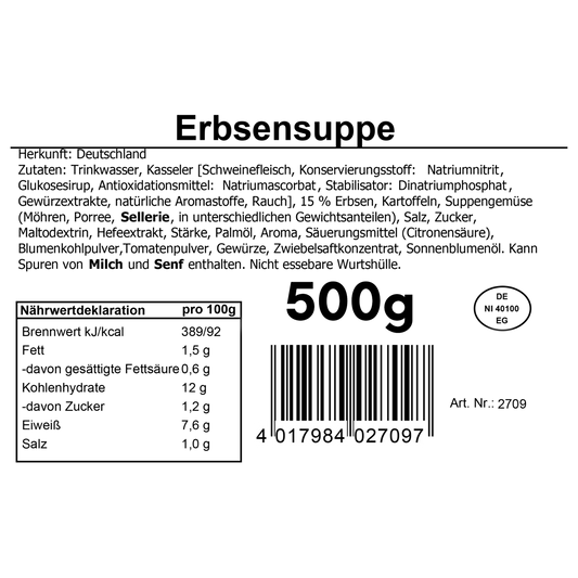 Lüneburger Erbsensuppe