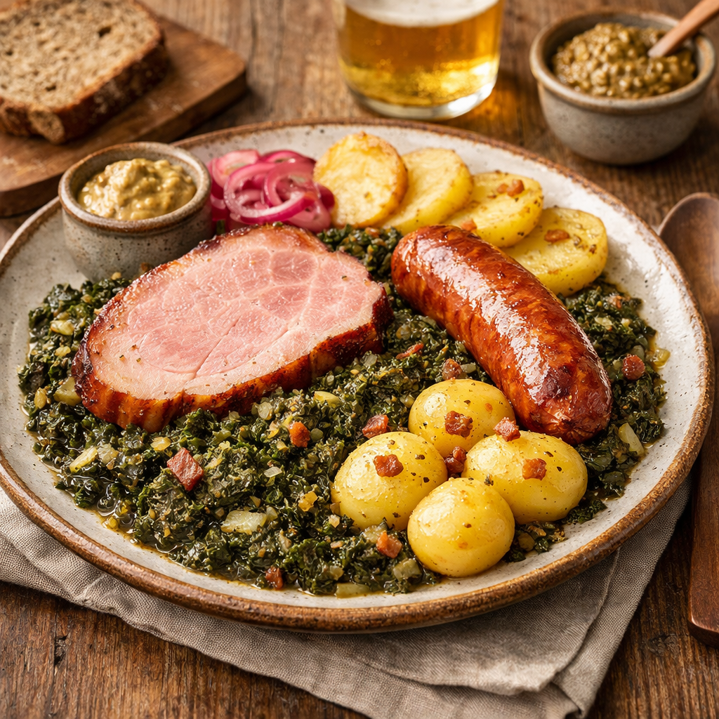 Grünkohl nach altem Rezept fix und fertig