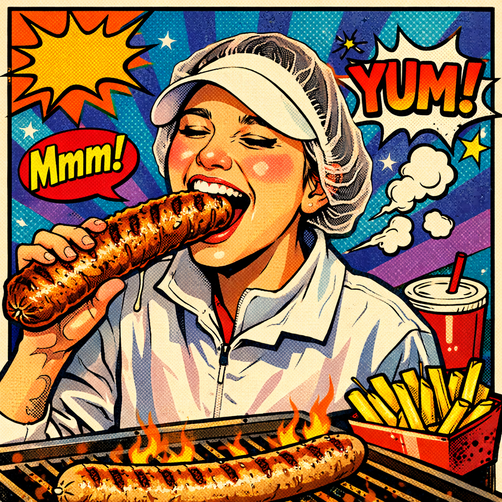 Lüneburger Bratwurst ohne Darm