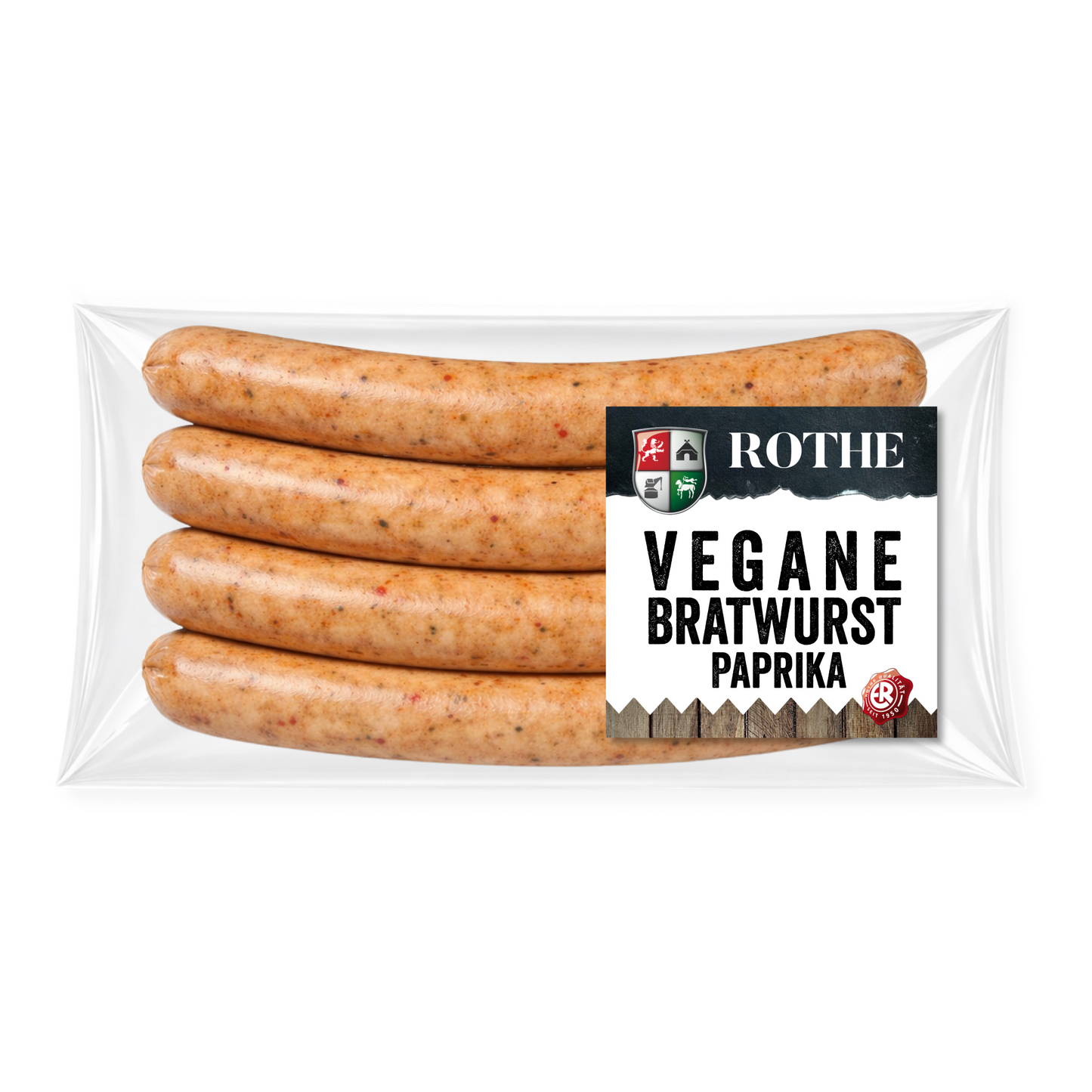 Vegane Bratwurst mit Paprika