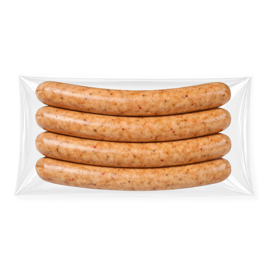 Vegane Bratwurst mit Paprika