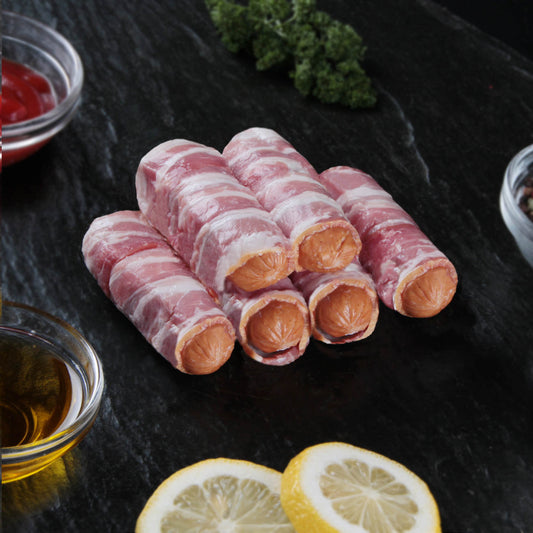 Käse Beisser im Speckmantel